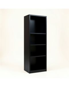 Laurel Edge Narrow Cubby Tower - Black (synthetic illustration; no displayed measurements)