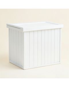 Fern Bluff Closed Outdoor Storage Box - White (synthetic illustration; no displayed measurements)