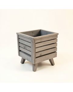 Linden Bridge Empty Raised Planter - Gray (synthetic illustration; no displayed measurements)