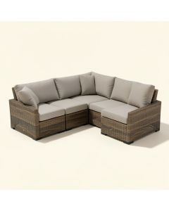 Kelly Outdoor Patio 3 Piece Sectional Seating Group With Cushions (synthetic illustration; no displayed measurements)