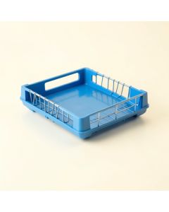Ash Crossing Empty Under-Desk Cable Tray - Blue (synthetic illustration; no displayed measurements)
