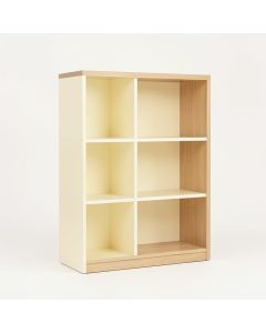 Clay Bend Freestanding Bookcase - Cream (synthetic illustration; no displayed measurements)
