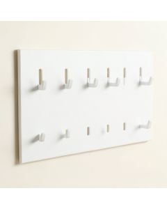 Brook Branch Empty Wall-Mounted Tool Organizer Panel - White (synthetic illustration; no displayed measurements)