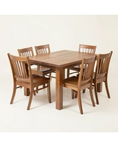 Villani Drop Leaf Solid Wood Dining Set (synthetic illustration; no displayed measurements)