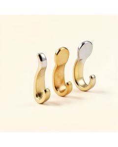 Champange Gold Sinatra Shower Curtain Hooks (synthetic illustration; no displayed measurements)