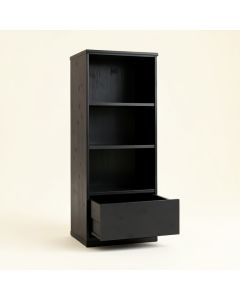 Rowan Crossing Narrow Cubby Tower - Black (synthetic illustration; no displayed measurements)