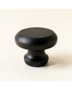 Oak Bend Cabinet Knob Without Packaging - Black (synthetic illustration; no displayed measurements)