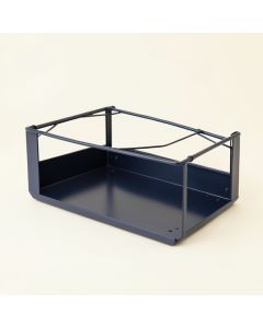 Oak Crest Empty Under-Desk Cable Tray - Navy (synthetic illustration; no displayed measurements)