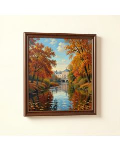 Autumn At Argenteuil By Claude Monet - Picture Frame Painting Print On Canvas (synthetic illustration; no displayed measurements)