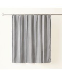 Ridge Bend Shower Curtain Hanging Flat From A Plain Rod - Gray (synthetic illustration; no displayed measurements)