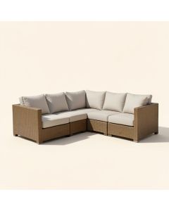 Outdoor 5 Piece Sofa Seating Group With Cushions (synthetic illustration; no displayed measurements)