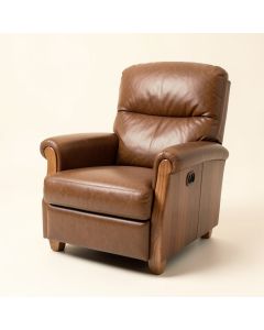 Kettering 37.4 '' Wide Faux Leather Manual Club Recliner (synthetic illustration; no displayed measurements)