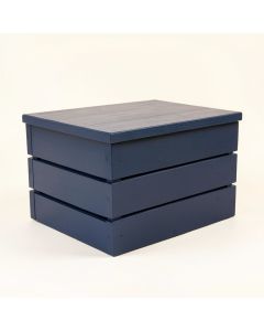 River Brook Closed Outdoor Storage Box - Navy (synthetic illustration; no displayed measurements)