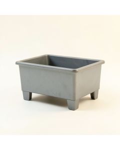 Bay Crest Empty Raised Planter - Gray (synthetic illustration; no displayed measurements)
