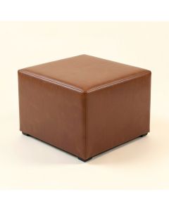 Brilon 15 '' Wide Faux Leather Square Storage Ottoman (synthetic illustration; no displayed measurements)