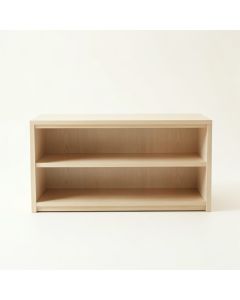 Olive Branch Low Bookcase - Beige (synthetic illustration; no displayed measurements)