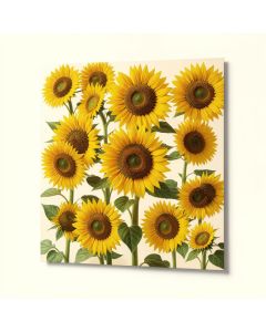 Gathering Sunflowers Wall Decal (synthetic illustration; no displayed measurements)