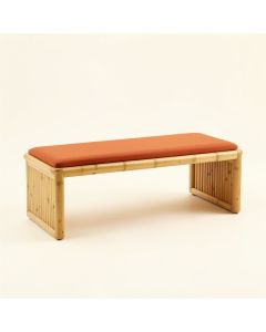 Ash Bend Indoor Bench - Terracotta (synthetic illustration; no displayed measurements)