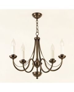 Tenor 6 - Light Candle Style Wagon Wheel Chandelier (synthetic illustration; no displayed measurements)