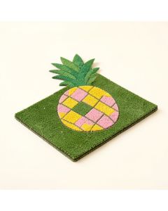 Gorski Pineapples Shaped Coir 27.5 In . X 15.75 In . Outdoor Door Mat (synthetic illustration; no displayed measurements)