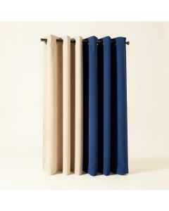 Solway Solid Room Darkening Thermal Grommet Single Curtain Panels (synthetic illustration; no displayed measurements)