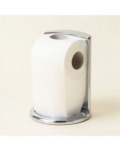 Bathroom Free Standing Toilet Paper Holder With Reserve Function (synthetic illustration; no displayed measurements)