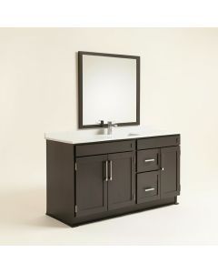 Sheffield 60 '' Double Bathroom Vanity Set (synthetic illustration; no displayed measurements)