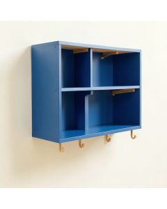 Lake Bridge Wall-Mounted Entryway Organizer Shelf - Blue (synthetic illustration; no displayed measurements)