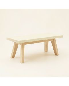Fern Edge Indoor Bench - Cream (synthetic illustration; no displayed measurements)