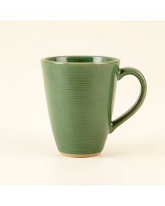 Linden Branch Ceramic Mug - Green (synthetic illustration; no displayed measurements)
