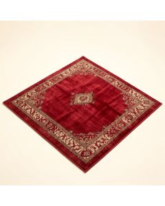 Kimes Power Loom Polyester Red Rug (synthetic illustration; no displayed measurements)