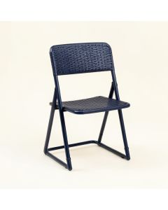 Hazel Crossing Folding Outdoor Chair - Navy (synthetic illustration; no displayed measurements)