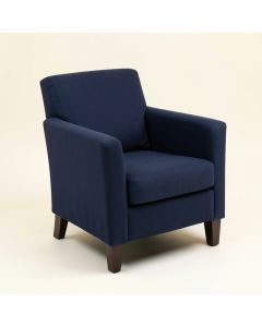 Mevlut Arm Chair In Navy (synthetic illustration; no displayed measurements)