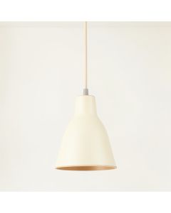 Elm Dell Pendant Light Suspended From One Plain Cable - Cream (synthetic illustration; no displayed measurements)