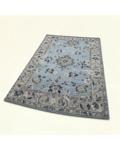 Ericson Floral Blue/Grey Rug (synthetic illustration; no displayed measurements)