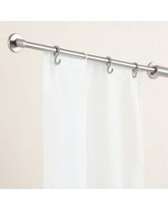 Brushed Nickel Shower Curtain Hooks (synthetic illustration; no displayed measurements)