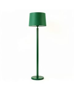 Juniper Bluff Floor Lamp With A Plain Fabric Shade - Green (synthetic illustration; no displayed measurements)