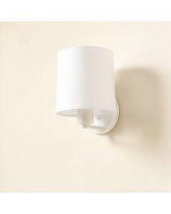 Heath Bend Wall Sconce Mounted On A Plain Wall - White (synthetic illustration; no displayed measurements)