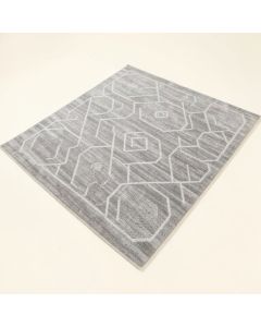 Runner Geometric Gray Area Rug (synthetic illustration; no displayed measurements)
