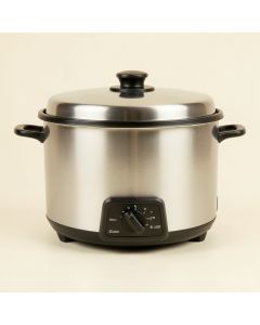 Homecraft Stainless Steel 3-Station 1.5-Quart Oval Slow Cooker Buffet (synthetic illustration; no displayed measurements)