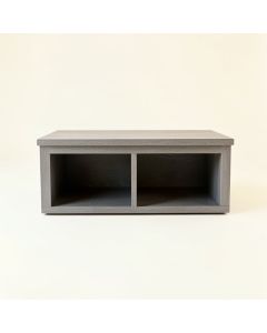 Dawn Brook Shoe Storage Bench - Gray (synthetic illustration; no displayed measurements)