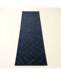 Field Bend Narrow Runner Rug - Navy (synthetic illustration; no displayed measurements)