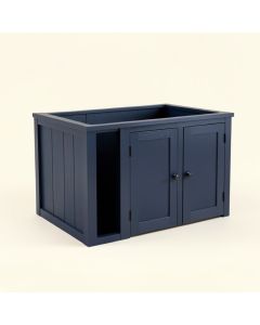 Spruce Crossing Empty Furniture-Style Litter Enclosure - Navy (synthetic illustration; no displayed measurements)