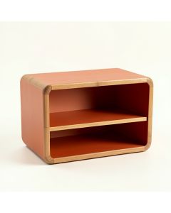 Meadow Bend Low Toy Storage Unit - Terracotta (synthetic illustration; no displayed measurements)