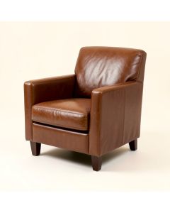 Glandy Leather Arm Chair (synthetic illustration; no displayed measurements)