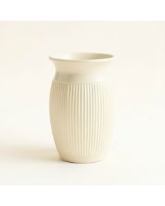 Heath Arc Empty Decorative Vase - Ivory (synthetic illustration; no displayed measurements)