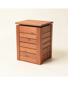 Flint Crest Closed Garden Compost Bin - Terracotta (synthetic illustration; no displayed measurements)