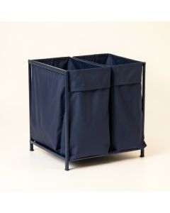 Juniper Bridge Laundry Sorting Station With Plain Removable Bags - Navy (synthetic illustration; no displayed measurements)