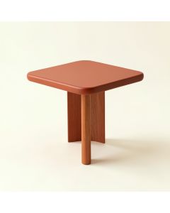 Birch Arc Compact Balcony Table (synthetic illustration; no displayed measurements)