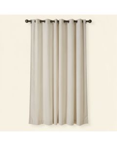 Primavera Crushed Solid Sheer Grommet Single Curtain Panel (synthetic illustration; no displayed measurements)